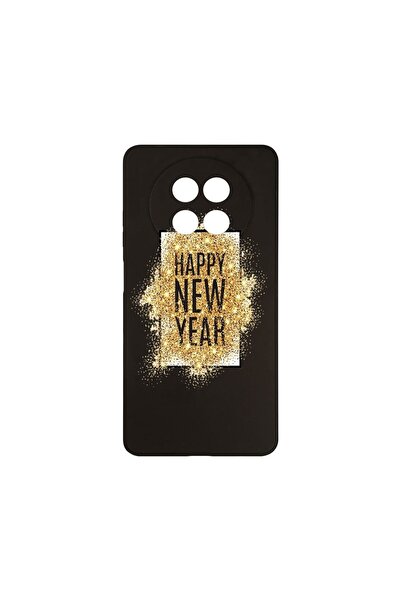 bestcase ¬Æ Husa Slim SIlicon 0.8MM, Compatibila Cu Realme 12 5G, Happy New Y...