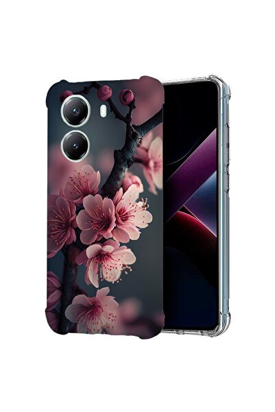 bestcase ¬Æ Husa compatibila Poco X7 Pro 5G, Anti Shock 1.5MM, Cherry Blossom...