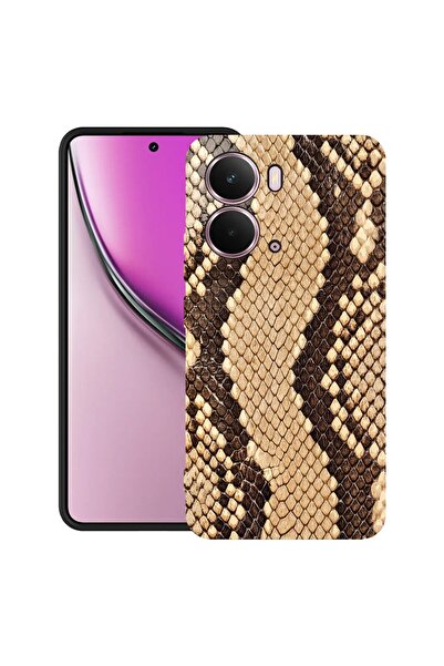 bestcase Θήκη για Realme P3 με σχέδιο μοτίβου δέρματος φιδιού, TPU Ματ Εξαιρε...