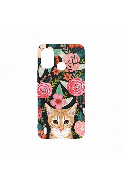 bestcase Θήκη, Συμβατή με Nokia C31, Γάτα και Λουλούδια, Ανθεκτική στη φθορά,...