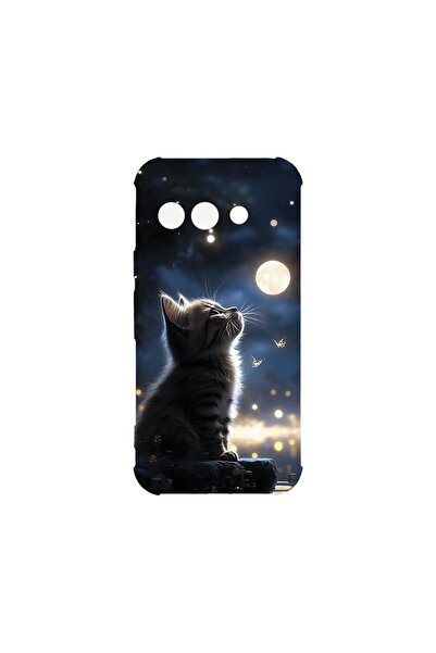 bestcase Противоударен калъф, съвместим с Google Pixel 9a, Baby Cat, 1925008 ...