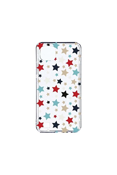 bestcase Διαφανής Θήκη Σιλικόνης 2MM, Συμβατή με Realme C20, Σχέδιο Αστέρια, ...