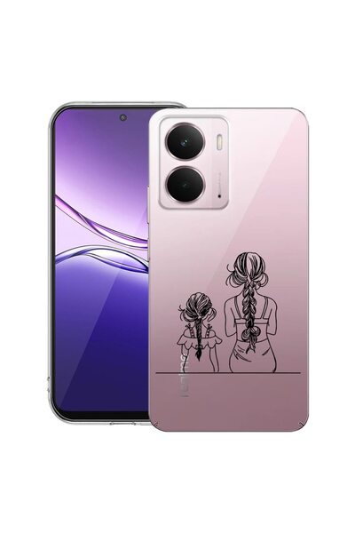 bestcase ¬Æ Husa pentru Realme P3 cu Design Mom And Daughter, Clear Slim Sili...