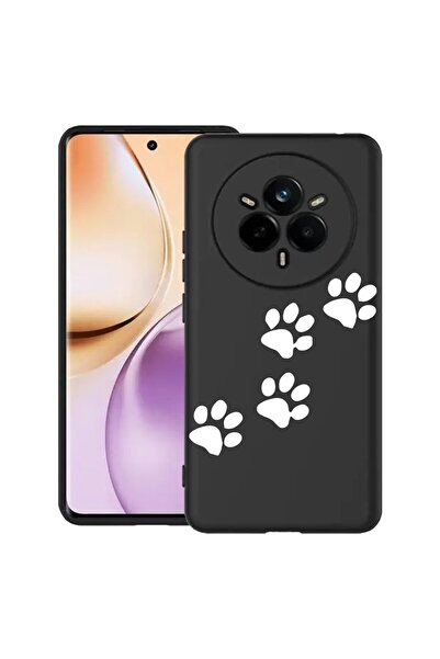 bestcase Husă pentru Realme 14 Pro Plus 5G, cu amprente de labe, silicon subț...