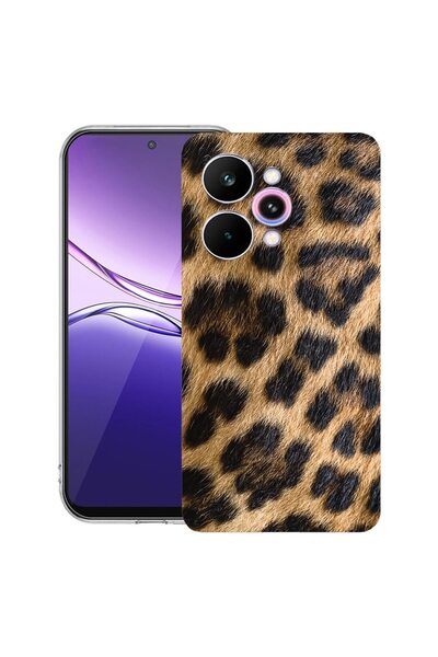 bestcase ¬Æ Husa Clear Slim Silicon Compatibila cu Realme 15 / 15 Pro, Leopar...