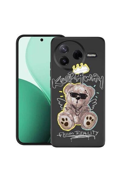 bestcase ¬Æ Husa TPU Ultra Slim Compatibil cu Poco F7 Pro, cu Design Teddy Be...