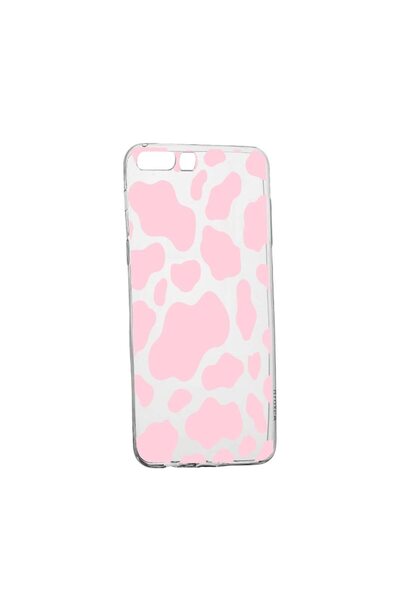 bestcase Husa Silicon Compatibila Cu Huawei Y6 2018, Pink Cow, rezistenta la ...