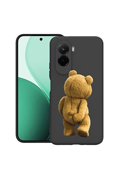 bestcase Υπέρλεπτη Θήκη TPU Συμβατή με Poco M7, με Σχέδιο Κρυφού Αρκουδάκι, 3...