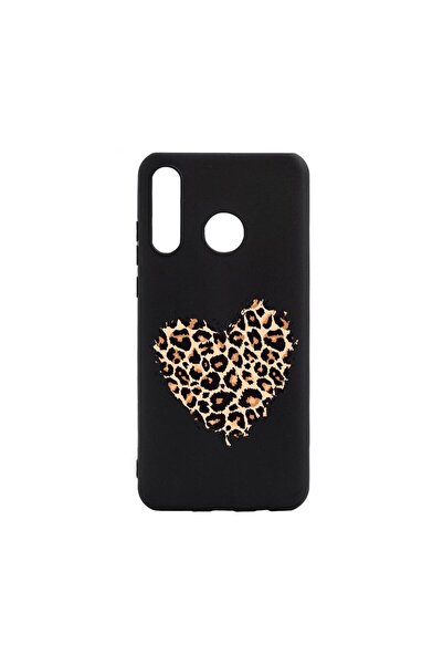 bestcase Husa Silicon Compatibila Cu Huawei P30 Lite, Leopard Heart, rezisten...