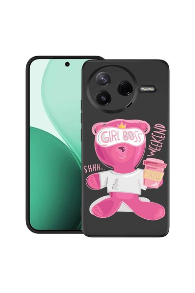 bestcase ¬Æ Husa TPU Ultra Slim Compatibil cu Poco F7 Pro, cu Design Teddy Be...