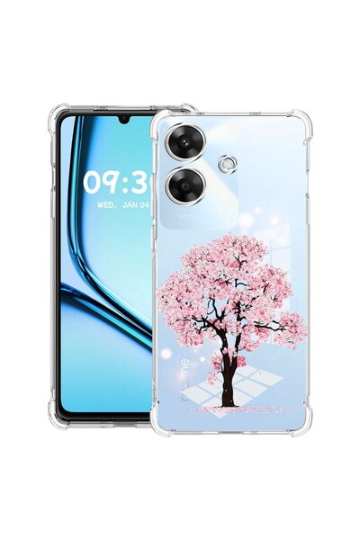 bestcase Αντικραδασμική Θήκη για Realme Note 60 / Note 60X με Σχέδιο Ανθισμέν...