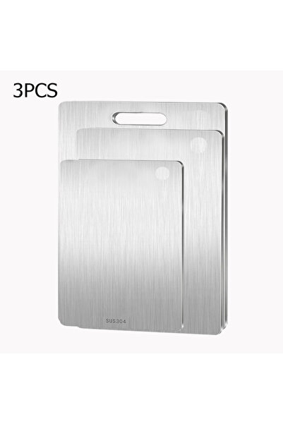Choice6 3PCS Kitchen Stainless Steel Cutting Board Titanium Cutting Board for...