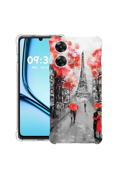 bestcase Αντικραδασμική Θήκη για Realme Note 60 / Note 60X, Πύργος του Άιφελ ...