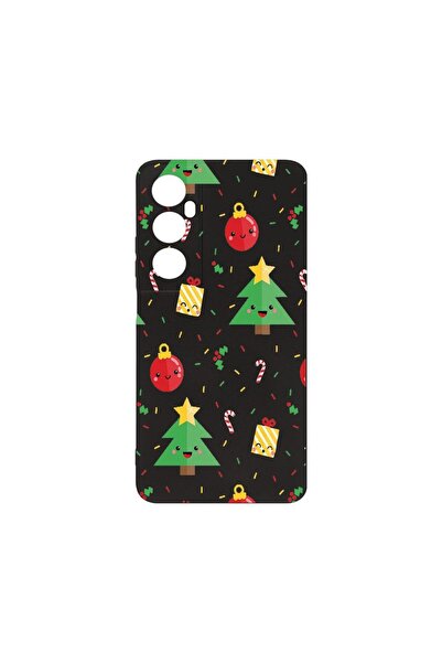 bestcase ¬Æ Husa Slim SIlicon 0.8MM, Compatibila Cu Realme C65, Xmas Tree, Pr...