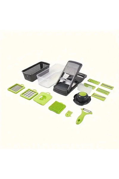 Choice light green 16 IN1 Mandoline Slicer Veggie Food Chopper Vegetable Cutt...