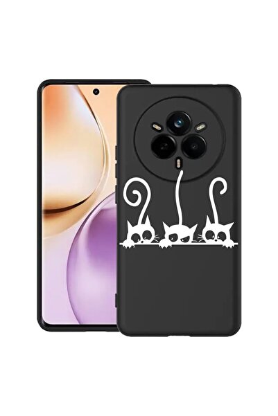 bestcase Husă pentru Realme 14 Pro 5G, Pisici, Silicon subțire 0.8MM, Antișoc...