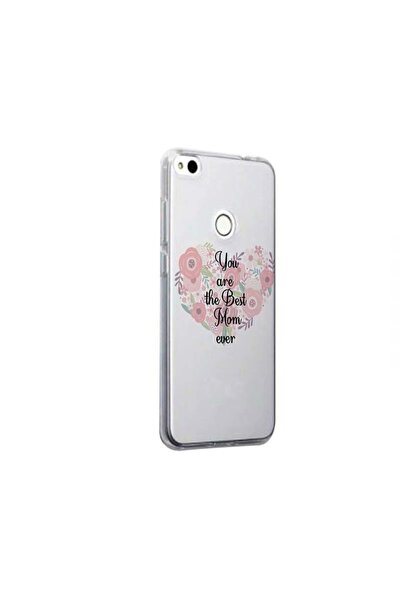 bestcase Husa Silicon, Transparent, Slim, Best Mum Ever, Huawei Y6 Prime 2018