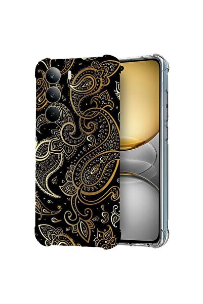 bestcase ¬Æ Husa pentru Realme 14x 5G, Anti Shock 1.5MM, Golden Pattern, Prot...