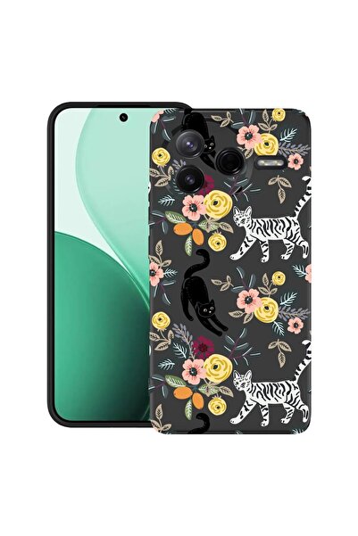bestcase ¬Æ Husa TPU Ultra Slim Compatibil cu Poco F7 Pro, cu Design Cat Patt...