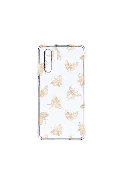 bestcase Διαφανής Θήκη Σιλικόνης 2MM, Συμβατή με Huawei P30 Pro, Χρυσή Πεταλο...