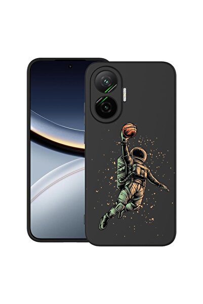 bestcase ¬Æ Husa pentru Poco F7 cu Design Astronaut Basketball, TPU Mat Ultra...