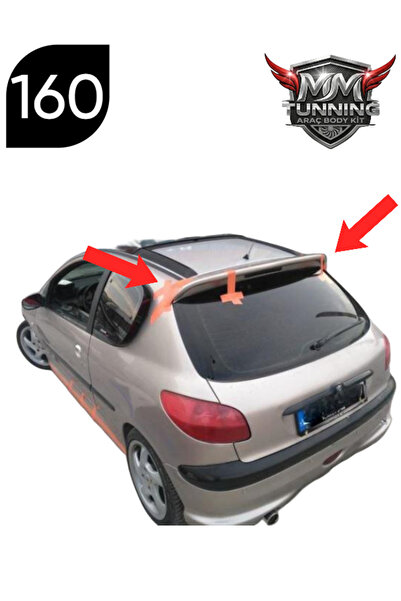 MMTUNNİNG PEUGEOT 206 RC SPOİLER (BOYASIZ GÖNDERİLECEKTİR)
