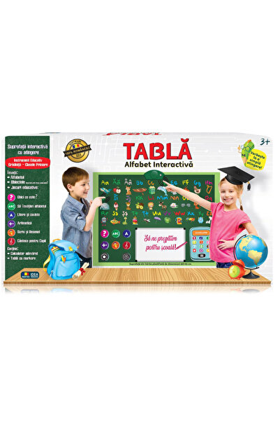 MC Micostore Tabla Educativa Interactiva cu Alfabet si Calculator, Varsta 3 Ani+