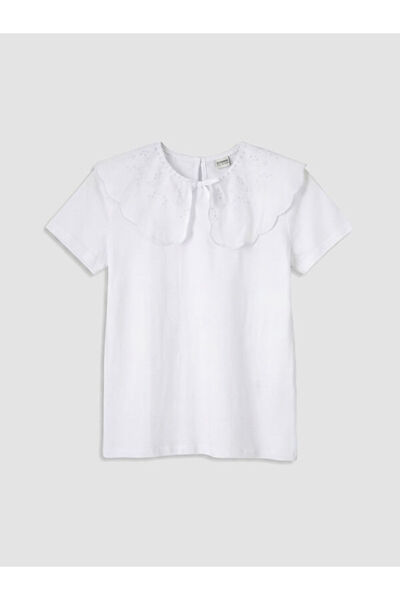 LC Waikiki Λαμπερές επιλογές από το Shining Store Bebe Roba Collar T-shirt γι...