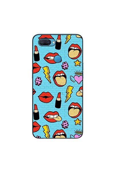 OEM Husa compatibila cu Oppo A12 Silicon Gel Tpu Model Pop Art Lips