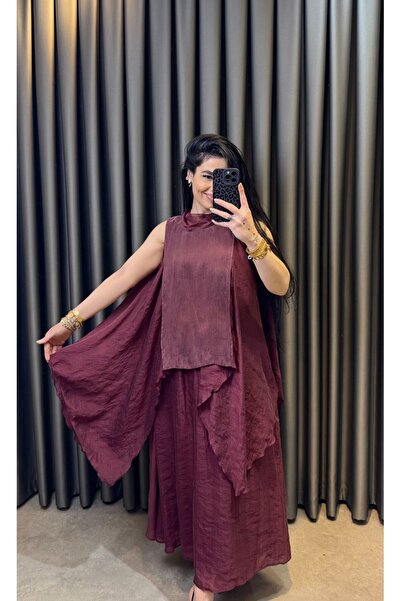 Nisam İpek Tensel Casual Skirt Set