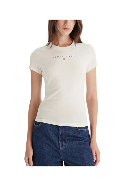Tommy Hilfiger Γυναικείο T-shirt Λευκό Tommy Jeans DW0DW21550-YBH