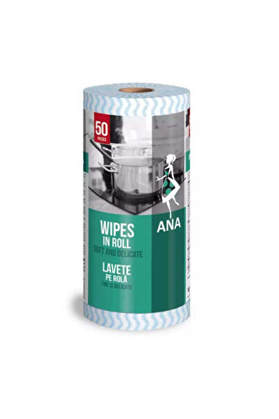 Anna Pachet 2 bucati Universal Roll Cloth, 50 Pieces, Ultra Absorbent and Was...