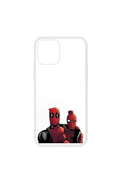 OEM Husa compatibila cu Apple iPhone 12 Pro Silicon Transparenta Model Deadpo...
