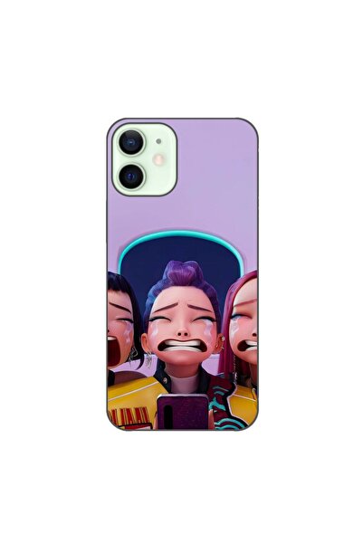 OEM Husa compatibila cu Apple iPhone 12 Mini Silicon Gel Tpu Model KPop Demon...