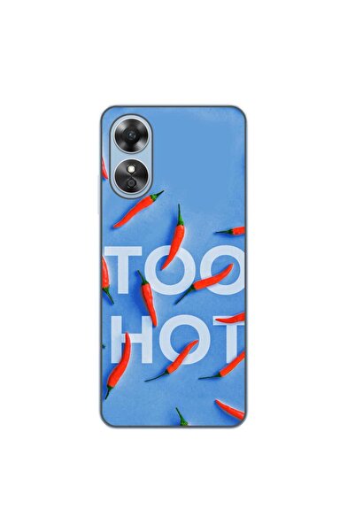 OEM Husa compatibila cu Oppo A17 Silicon Gel Tpu Model Mesaj Too Hot