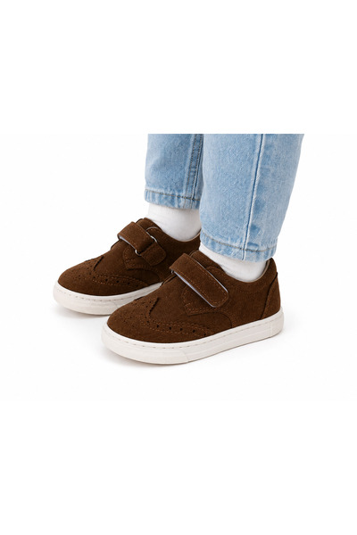 Ewen Tomm Premium Suede Velcro Casual Children's Shoes