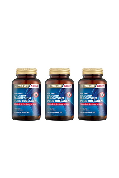 Nutraxin B-One Formula Calcium-Magnesium Plus Collagen 90 Tablet (3 Adet)