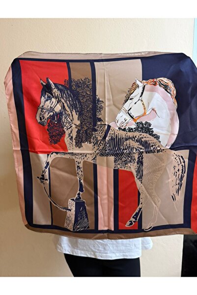 sema aksesuar Women's Horse Patterned Scarf Bandana - Jockey Gift