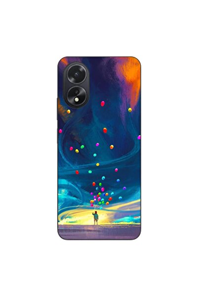 OEM Case compatible with Oppo A38 4G Silicone Gel Tpu Universe Balloons Pattern