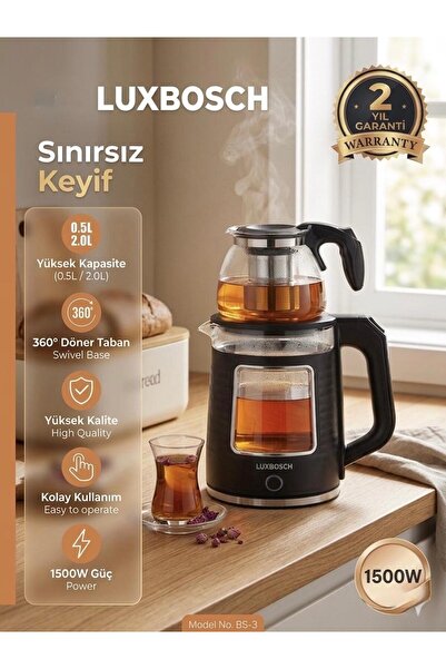 siyah cam çaycı