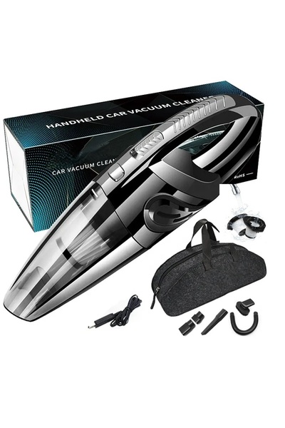 EMV Aspirator auto portabil, 120W, Baterie 2200mAh, Wireless, Umed/Uscat, Uti...