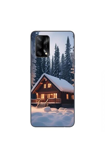 OEM Husa compatibila cu Oppo A74 4G Silicon Gel Tpu Model Peisaj Iarna Cabana
