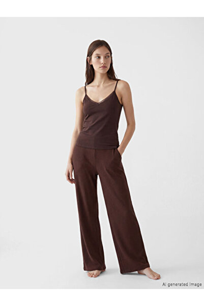 LC Waikiki Timeless Clothing & Timeless Choices Women's Ribbed Pajama Bottoms...