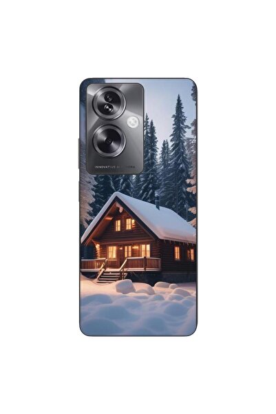 OEM Husa compatibila cu Oppo A79 5G Silicon Gel Tpu Model Peisaj Iarna Cabana