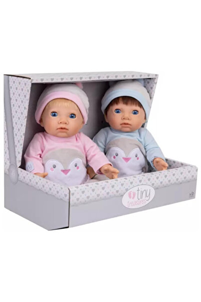 TinyTreasure Mici Comori Set de păpuși pinguin bebeluș gemeni (30544)