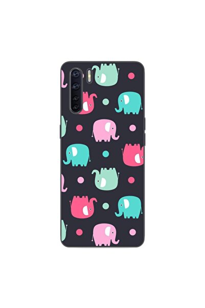 OEM Husa compatibila cu Oppo A91 Silicon Gel Tpu Model Pattern Elefant