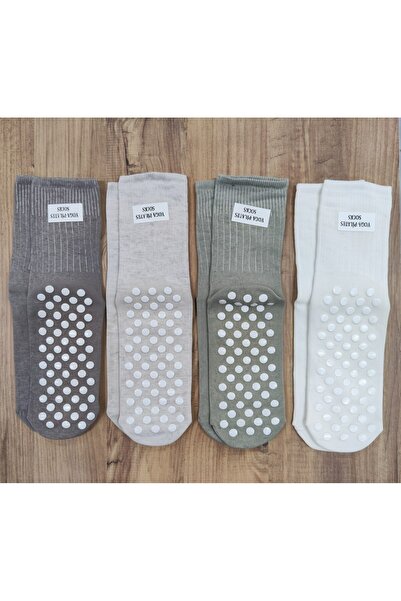 erceys 4 Pairs Women's Insole Abs Printed Anti-Slip Socks Plates Tavaf Classi...