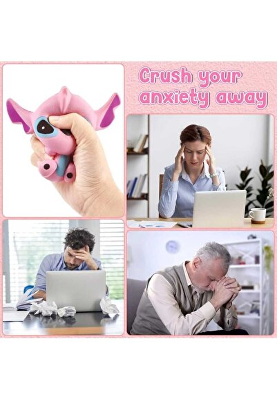 elaa aksesuar Sukuşi Oyuncak Stitch 12 cm Kaliteli Sık Bırak Anahtarlıklı Sti...