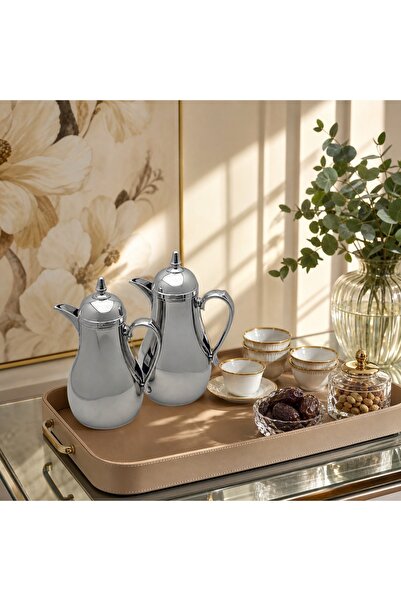 Lavera Trams Coffee and Tea Set Silver Matte
