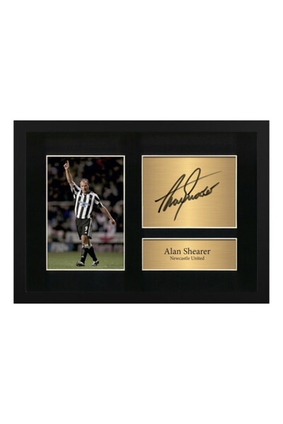 Boomah Accessories Alan Shearer Printed Autograph Framed Poster 21x30 cm – Ne...